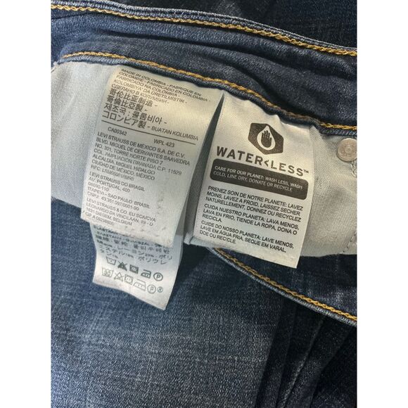 Levi's 721 High Rise Skinny Jeans men's Size 34 Blue Denim - Picture 11 of 12